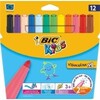 BIC KİD COULEUR XL KEÇELİ BOYA KALEMİ 12 RENK - Thumbnail