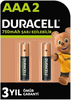 DURACELL RECHARGEABLE ŞARJLI İNCE PİL 4'LÜ (AAA) 750mAH - Thumbnail