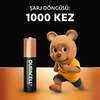 DURACELL RECHARGEABLE ŞARJLI İNCE PİL 4'LÜ (AAA) 750mAH - Thumbnail