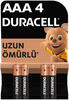 Duracell Aaa İnce Kalem Pil 4'Lü Kartela - Thumbnail