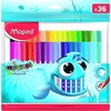 Maped 845725 Color Peps Ocean Keçeli Kalem Plastik Poşet 36'lı - Thumbnail