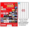 Tanex 38,1X21,2mm Laser Etiket 100'Lü (Tw-2065) - Thumbnail