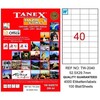 Tanex 52,5X29,7mm Laser Etiket 100'Lü (Tw-2040) - Thumbnail