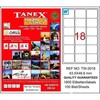 Tanex 63,5X46,6mm Laser Etiket 100'Lü (Tw-2018) - Thumbnail