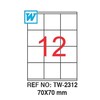 Tanex 70X70mm Laser Etiket 100'Lü (Tw-2312) - Thumbnail